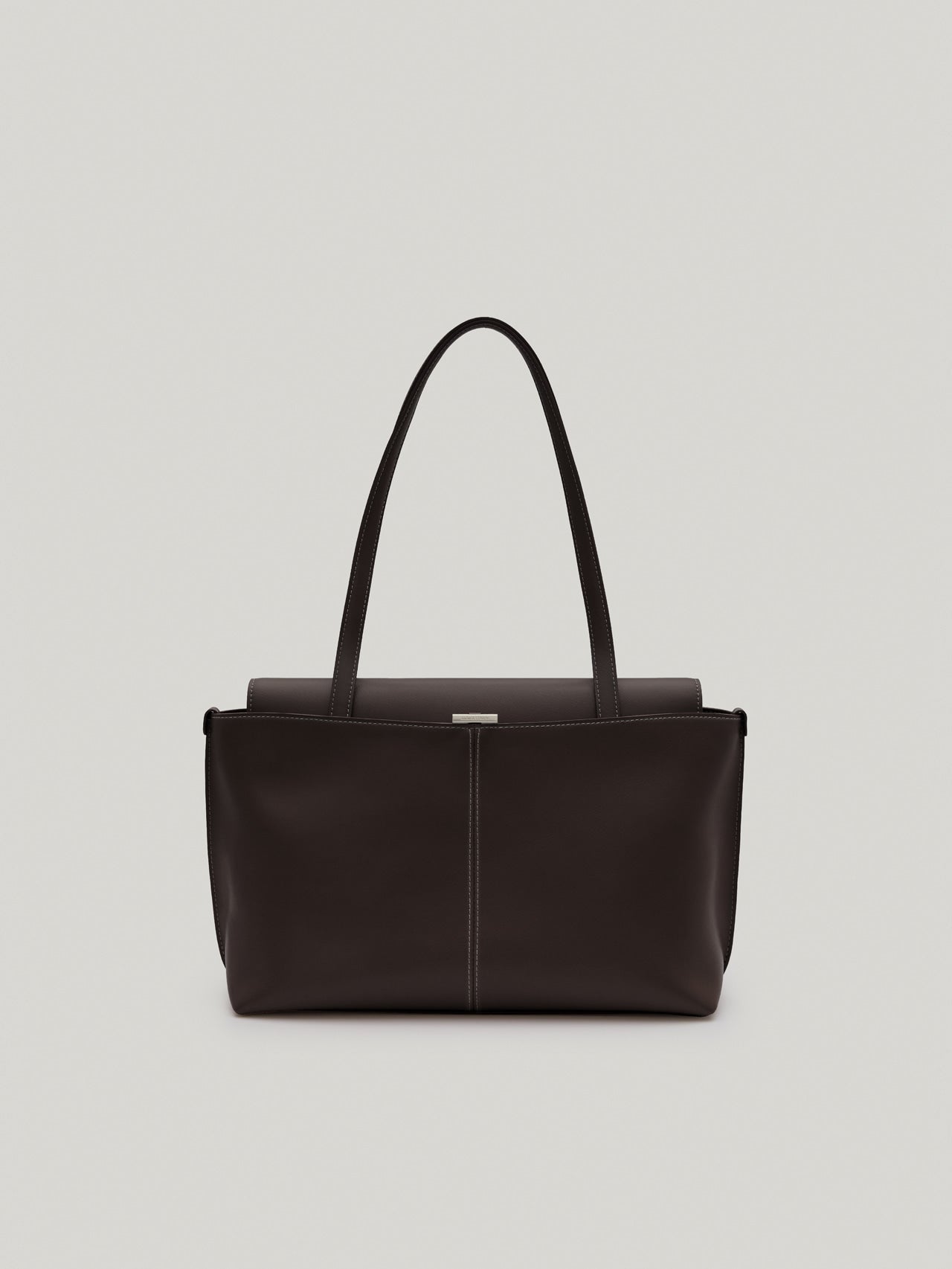 PANIER FLAP BAG organ brown