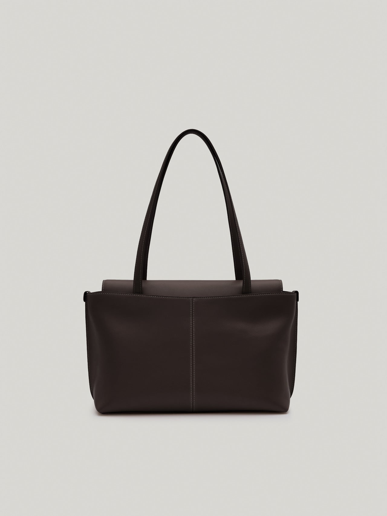PANIER FLAP BAG organ brown
