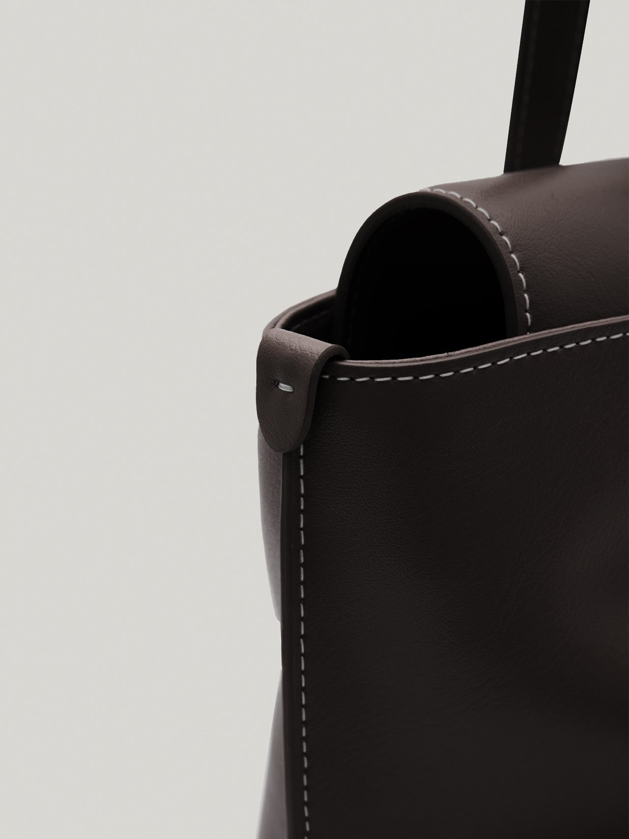 PANIER FLAP BAG organ brown