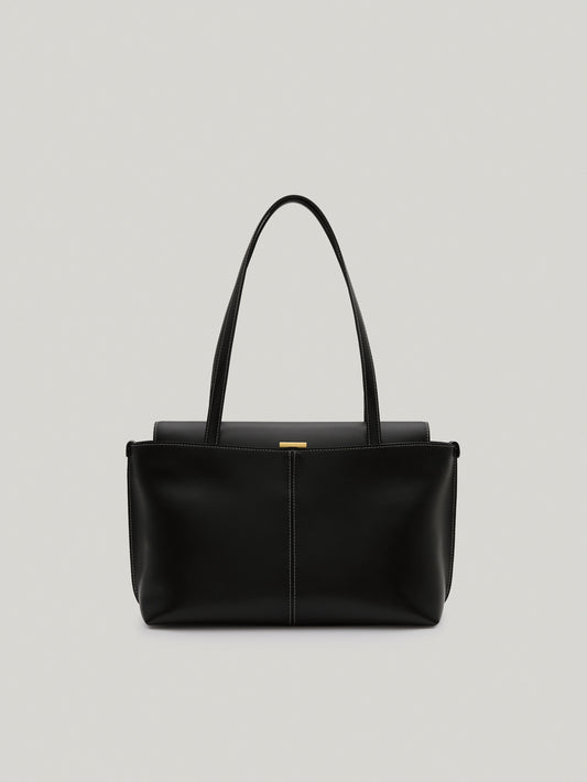 PANIER FLAP BAG soft black