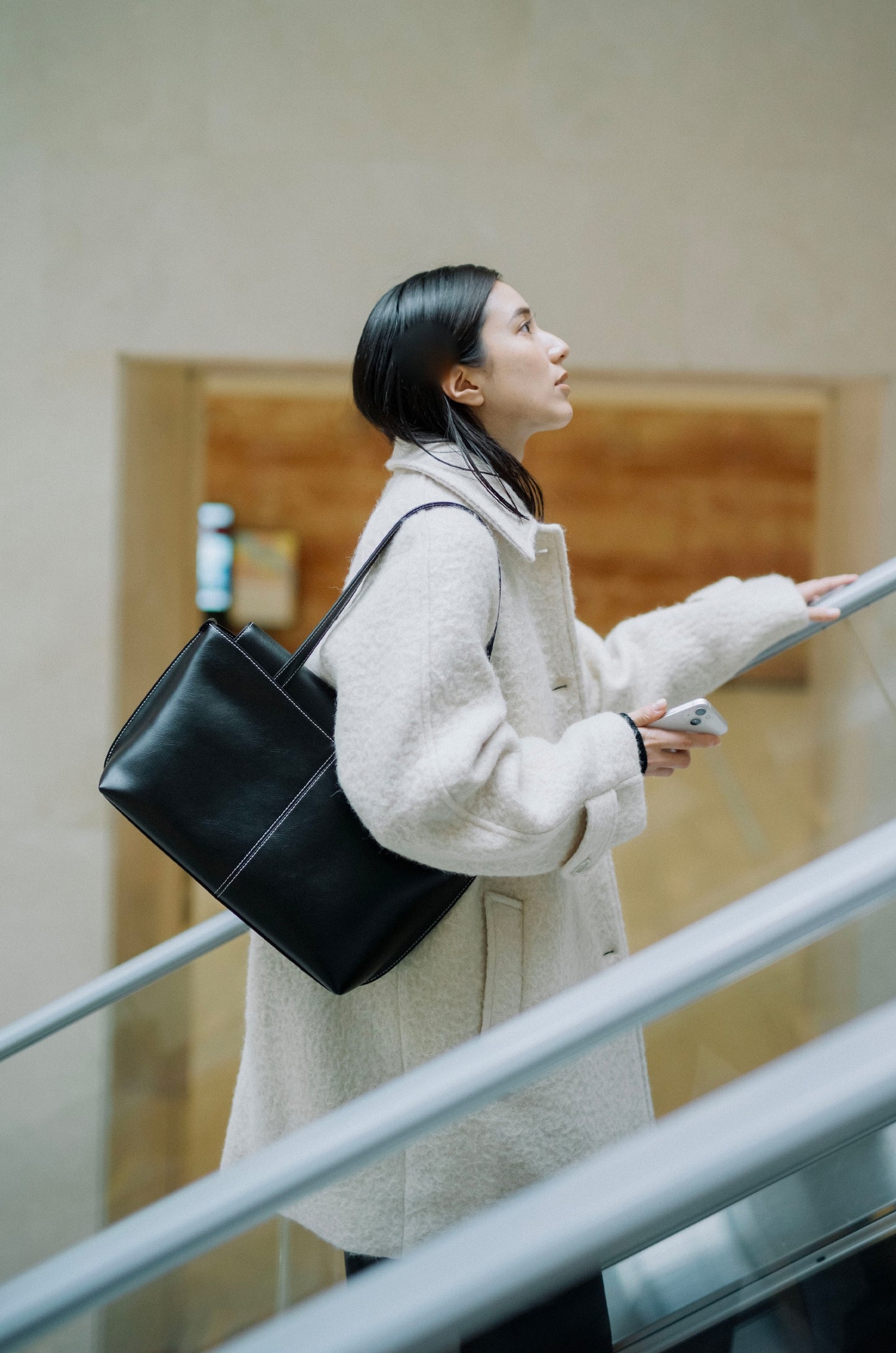 PANIER FLAP BAG soft black