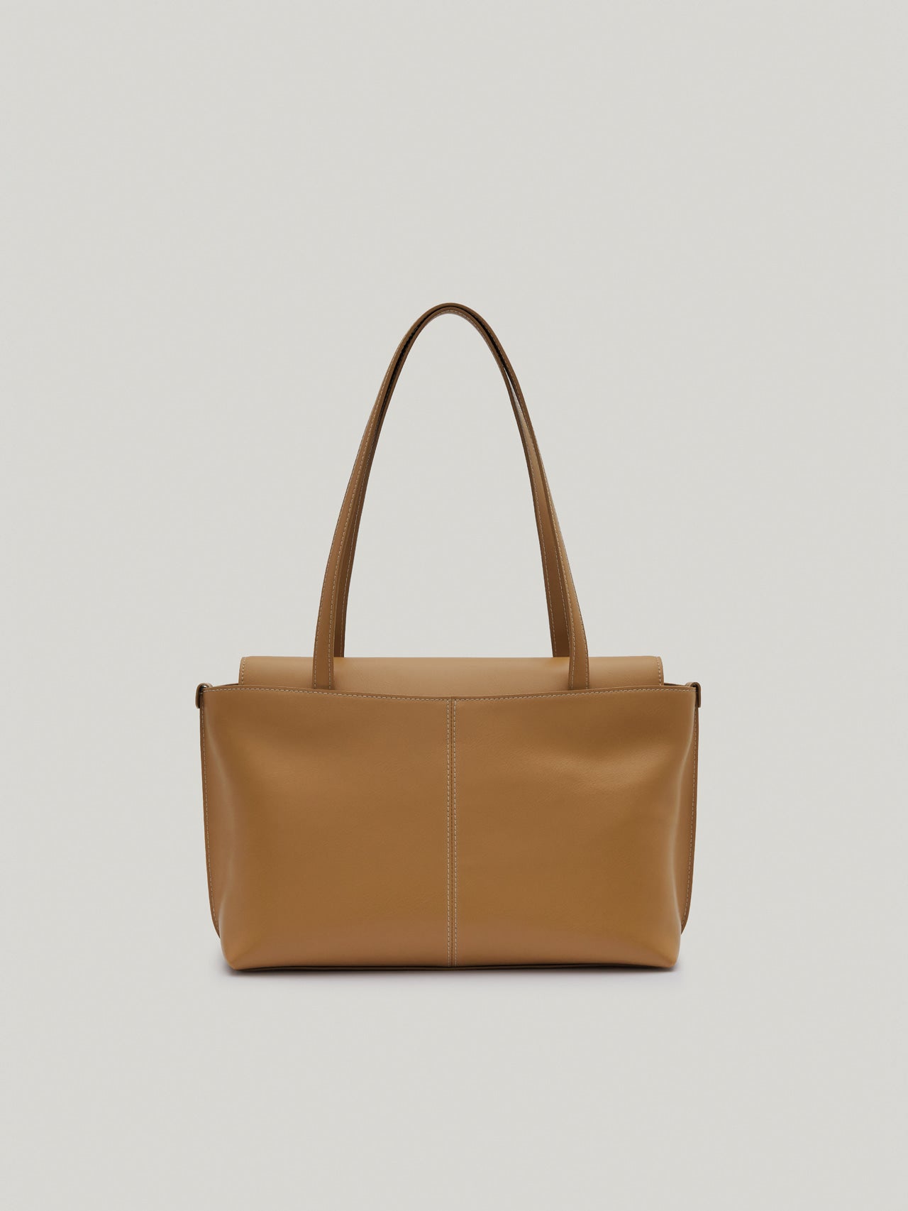 PANIER FLAP BAG tan brown