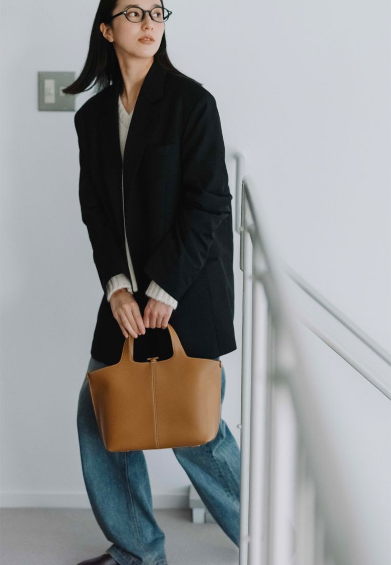 PANIER TOTE BAG tan brown