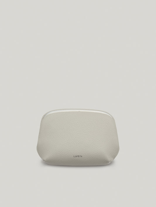 PAVE FRAME POUCH misty white