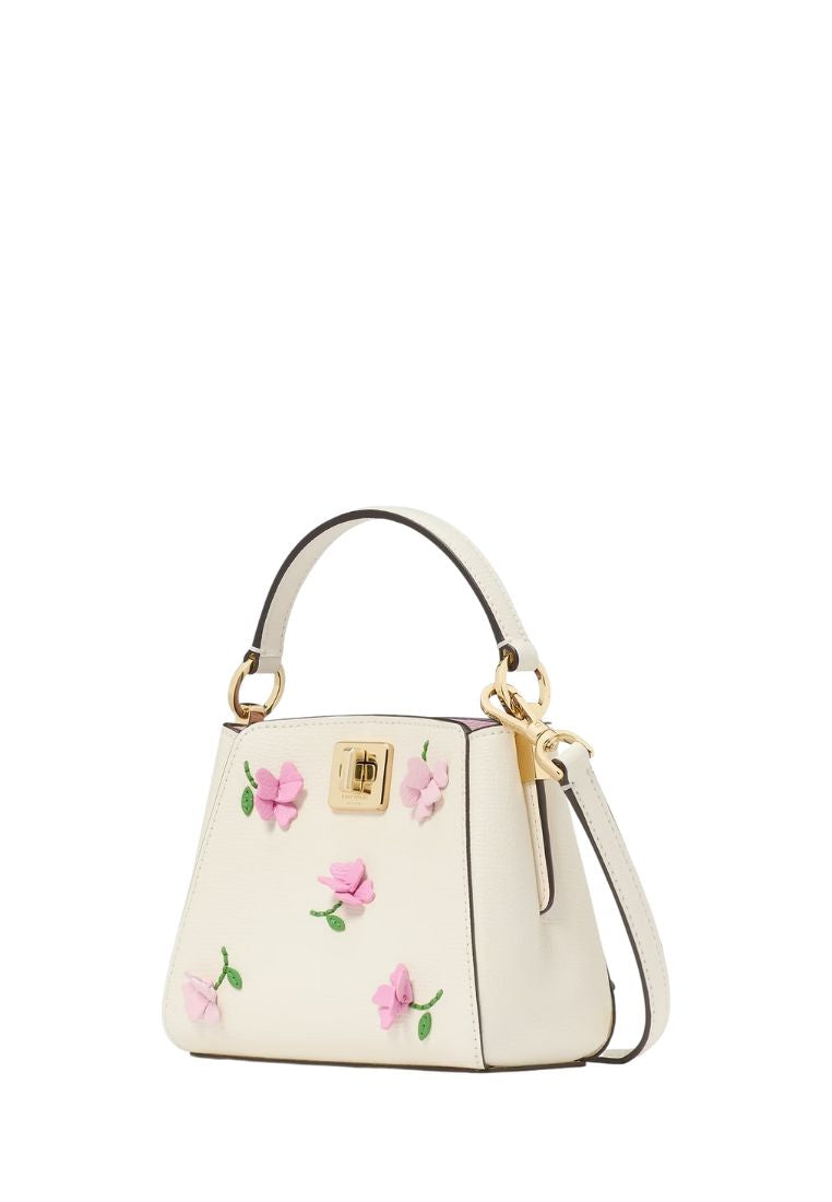 Phoebe Applique Mini Top Handle Crossbody Meringue Multi