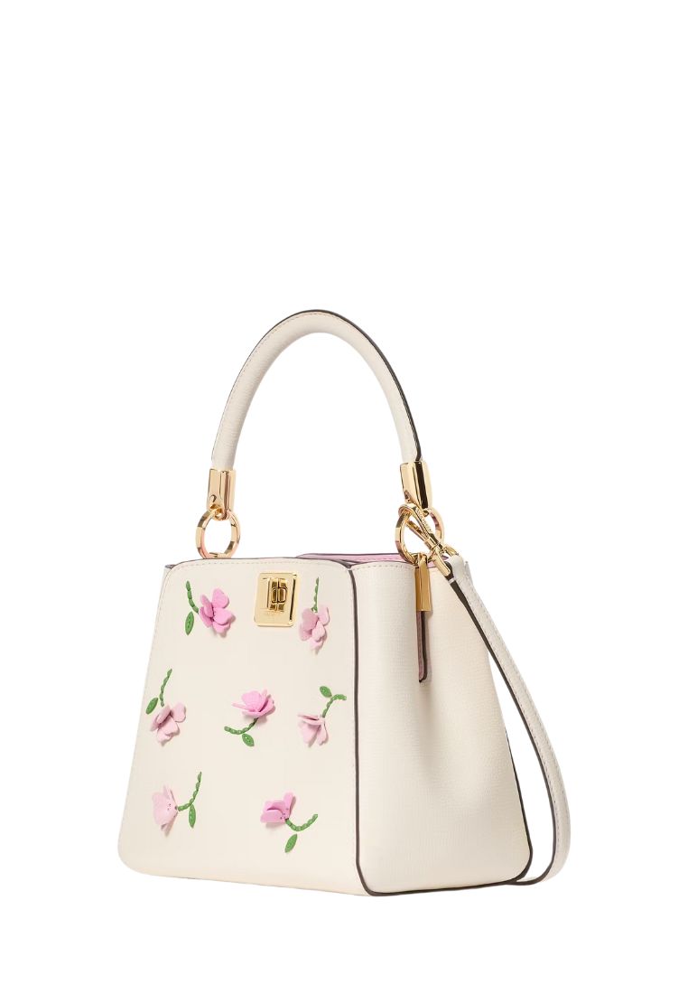 Phoebe Applique Small Top Handle Bag Meringue Multi