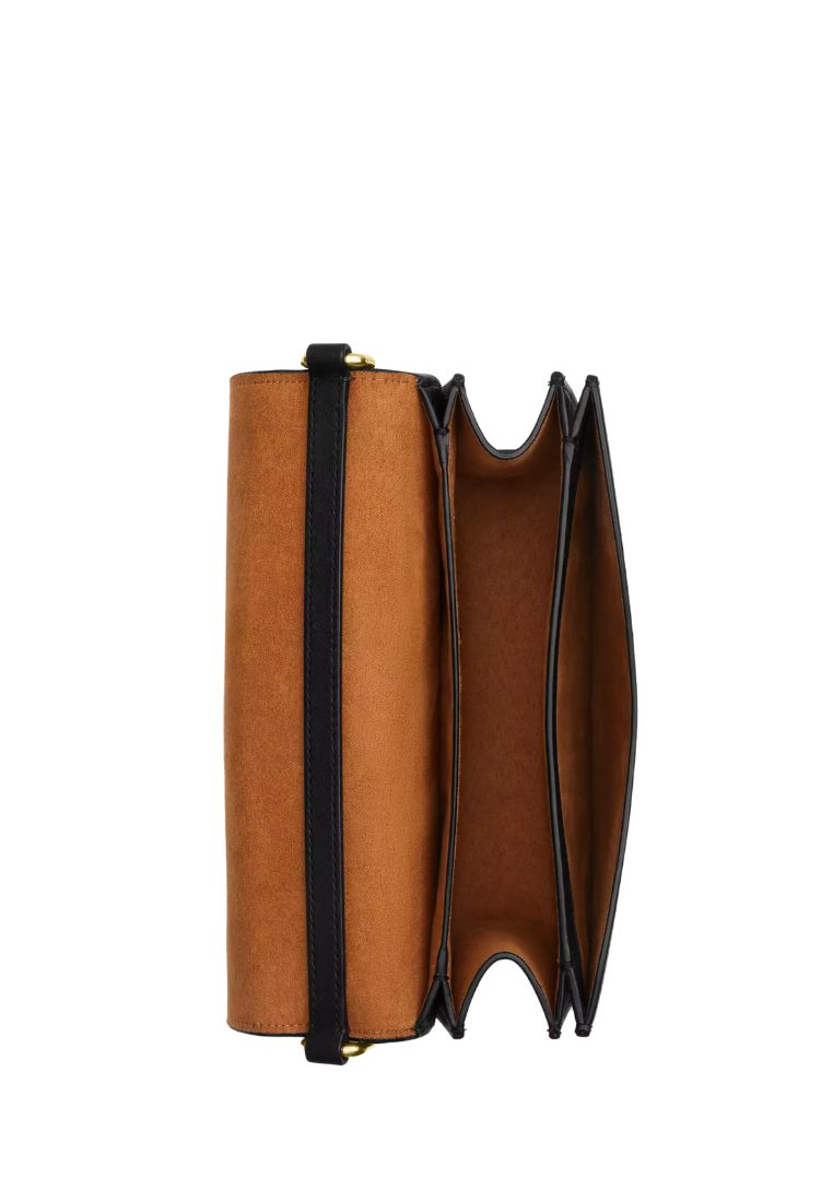 Quinn Bag In Signature Canvas Gold Walnut Black