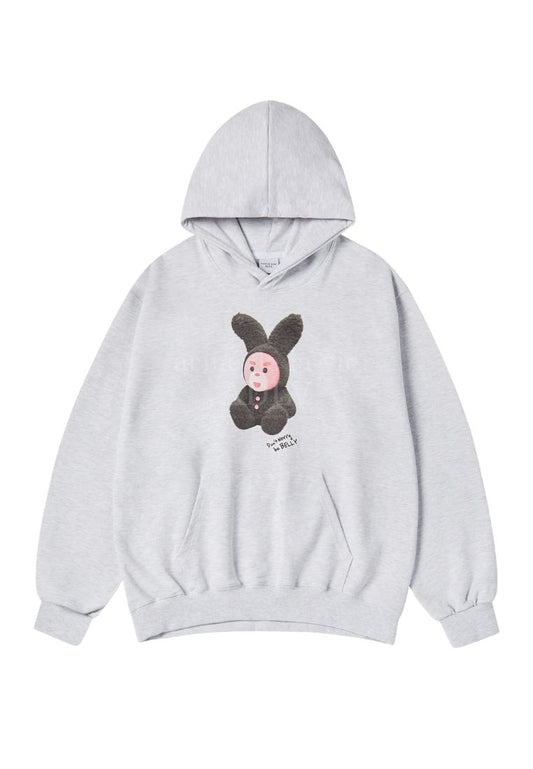 RABBIT BELLY Hoodie Melange