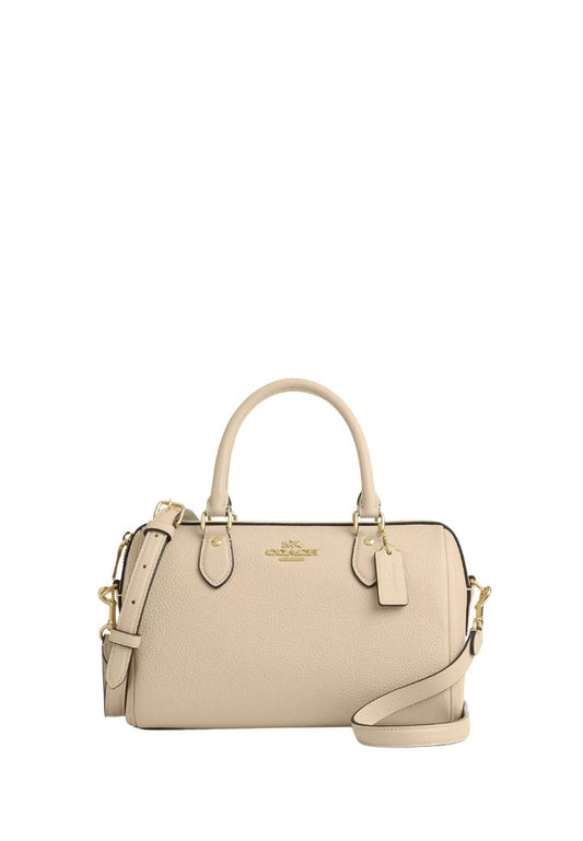 Rowan Satchel Bag Gold Ivory