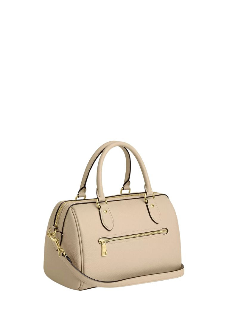 Rowan Satchel Bag Gold Ivory