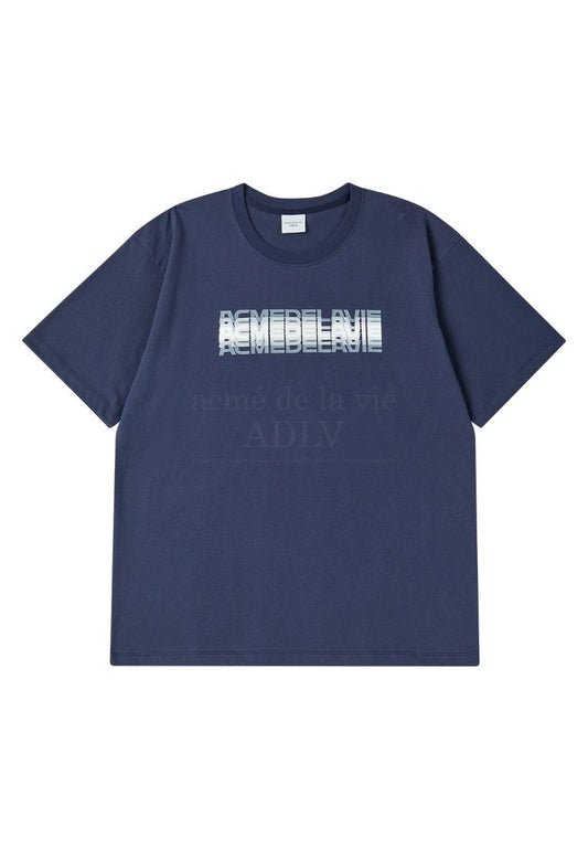 SHAKE LOGO Short Sleeve T-Shirt Navy