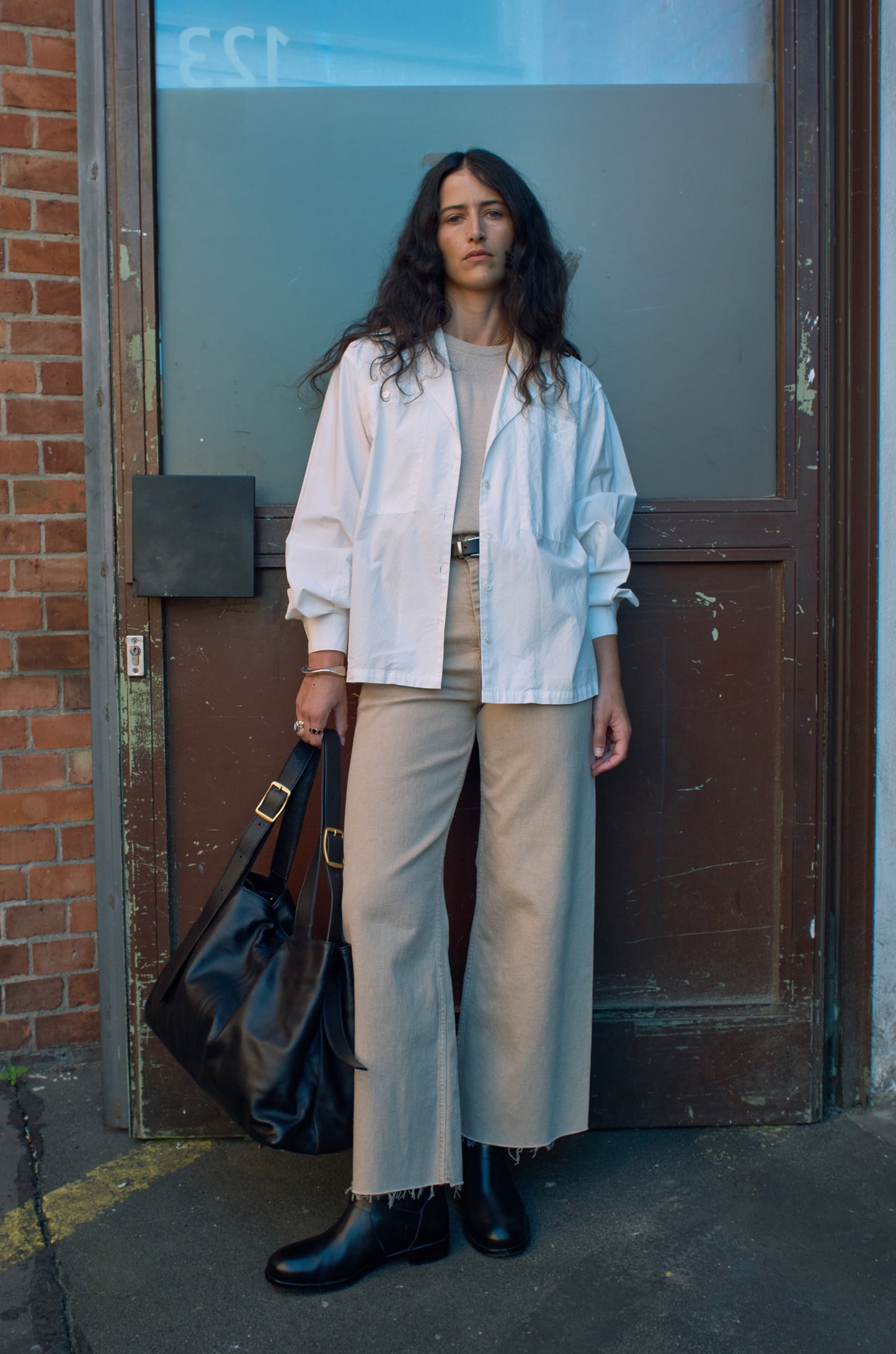 SOBRE AMPLE LEATHER BELT organ brown