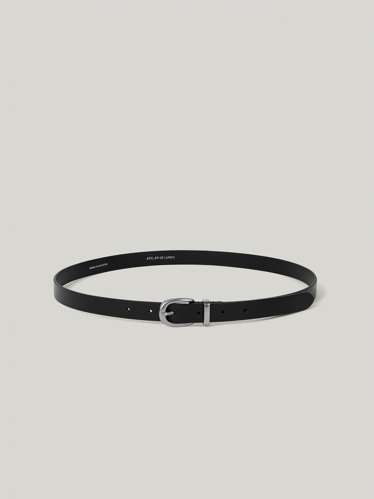 SOBRE AMPLE LEATHER BELT soft black
