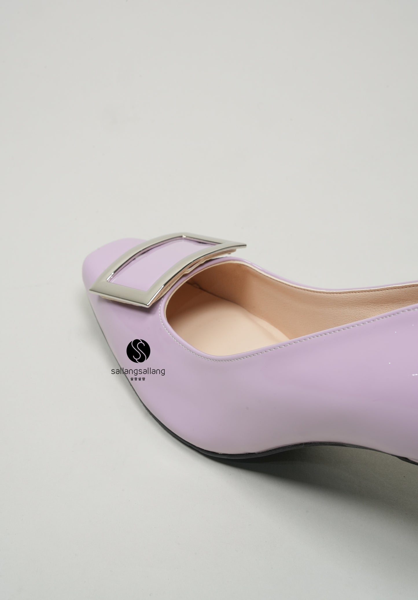 Erian Square Heels Light Purple 7 cm