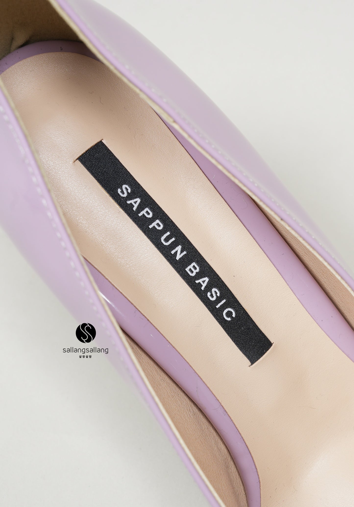 Erian Square Heels Light Purple 7 cm