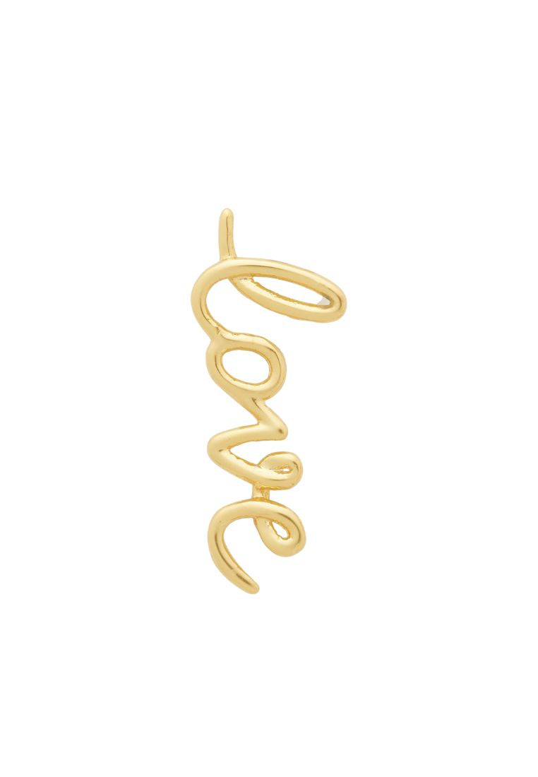 Say Yes Love Earrings Gold