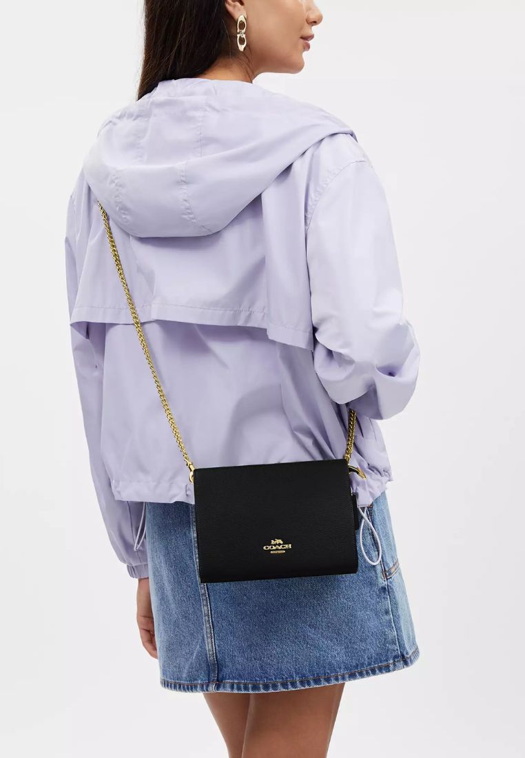 Slim Crossbody Gold Black