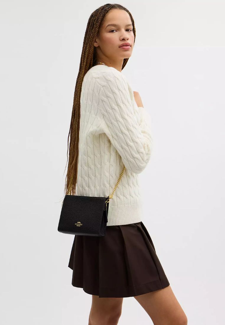 Slim Crossbody Gold Black