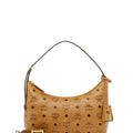 Small Aren Visetos Hobo Bag Cognac