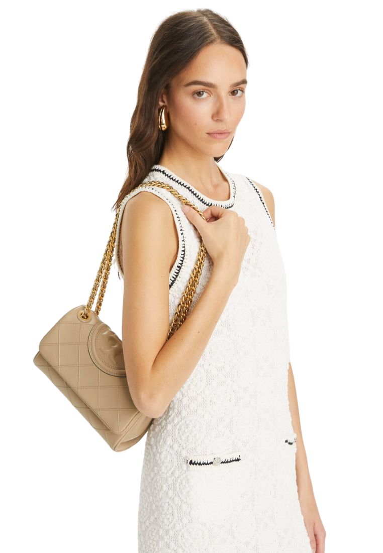 Small Fleming Soft Convertible Shoulder Bag Fresh Clay