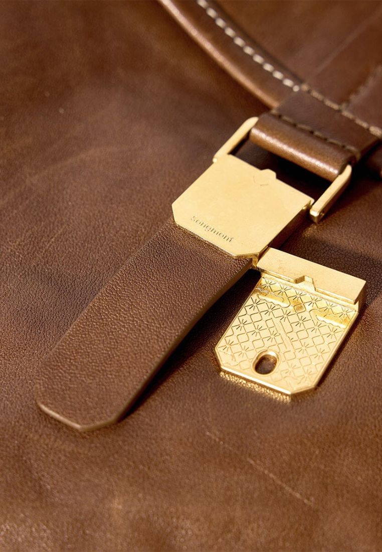 Small Shan Satchel Bag - Sandal