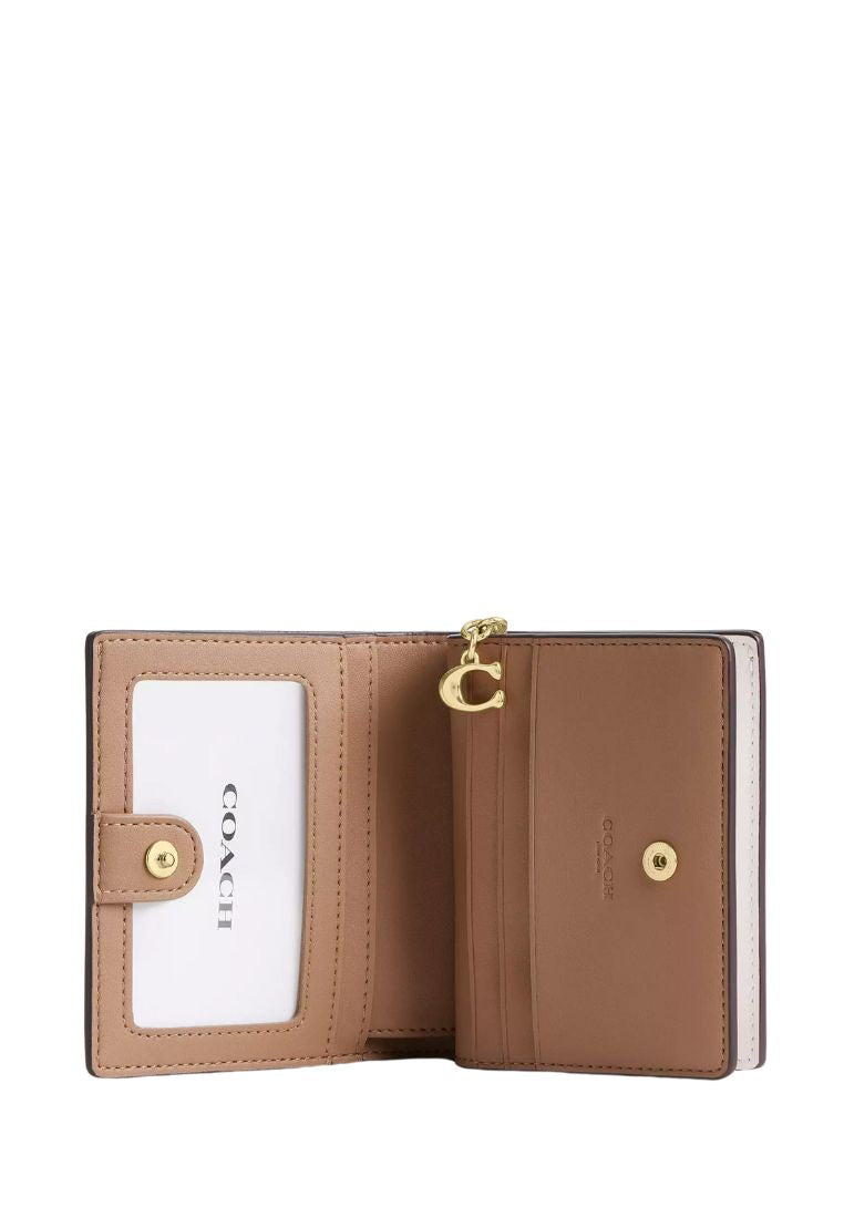 Snap Wallet In Signature Canvas Gold Sand Chalk