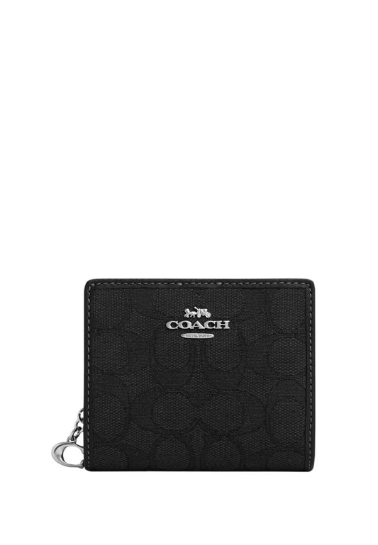 Snap Wallet In Signature Jacquard Silver Black