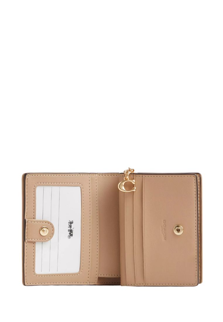 Snap Wallet With Signature Canvas Dark Natural Multi