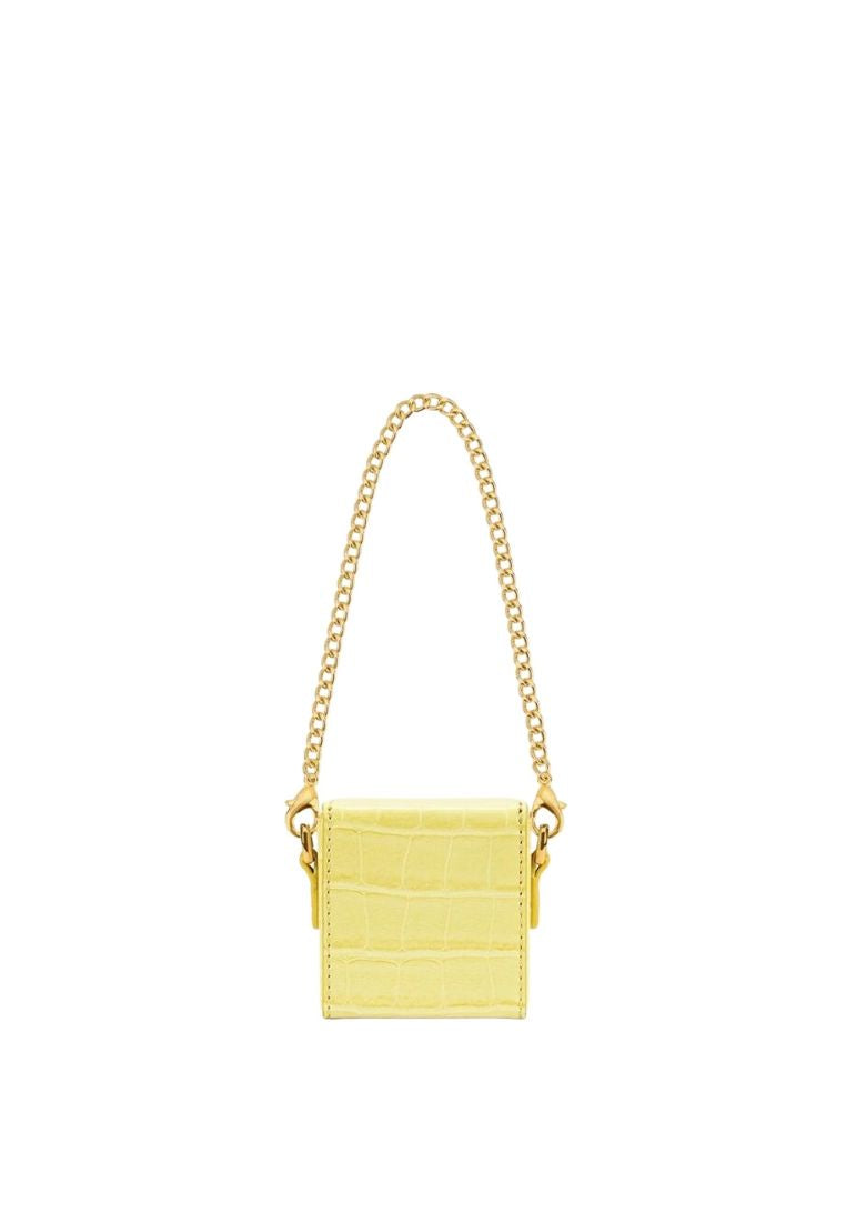 Square Mini Box - Light Yellow Croc