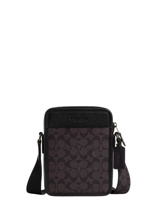 Sullivan Crossbody Bag In Signature Canvas Walnut Black