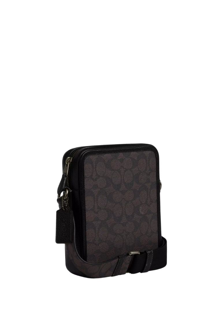 Sullivan Crossbody Bag In Signature Canvas Walnut Black
