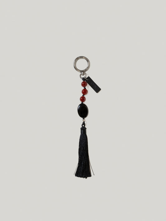 TASSEL CHARM soft black