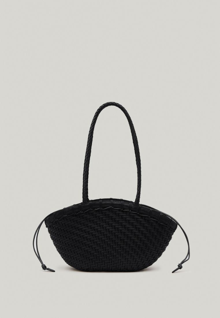 TWIG BASKET SHOULDER BAG dried black