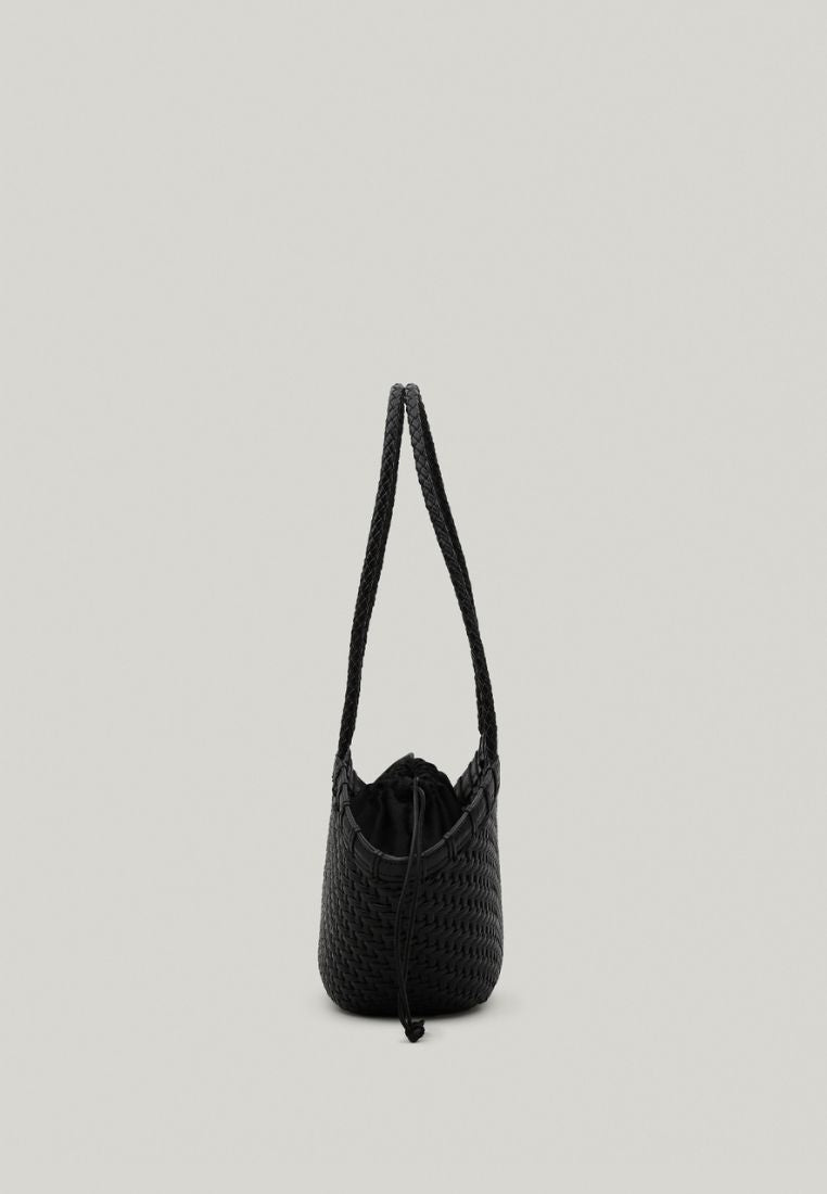 TWIG BASKET SHOULDER BAG dried black