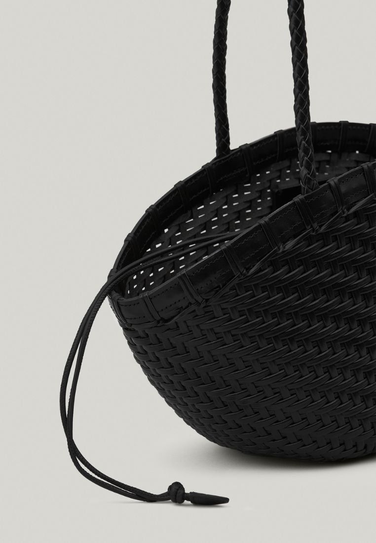 TWIG BASKET SHOULDER BAG dried black