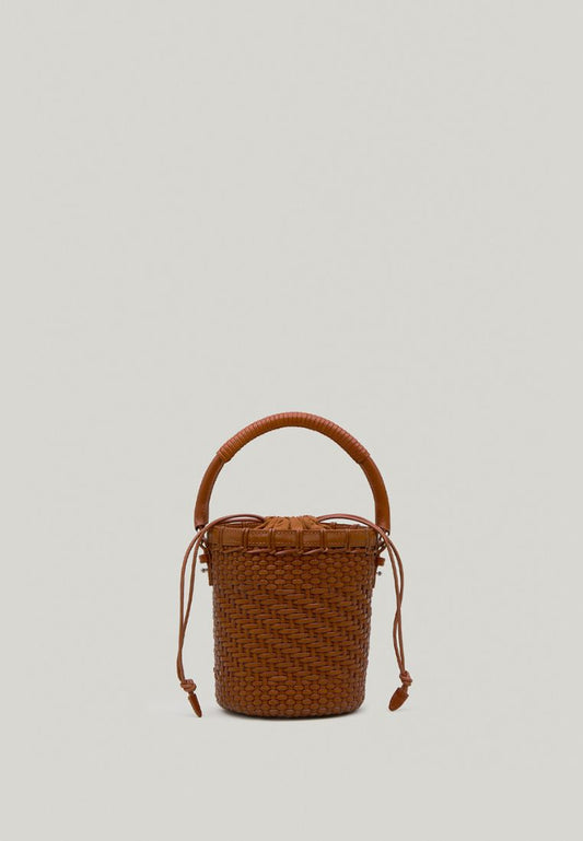 TWIG BASKET TOTE BAG dried tan
