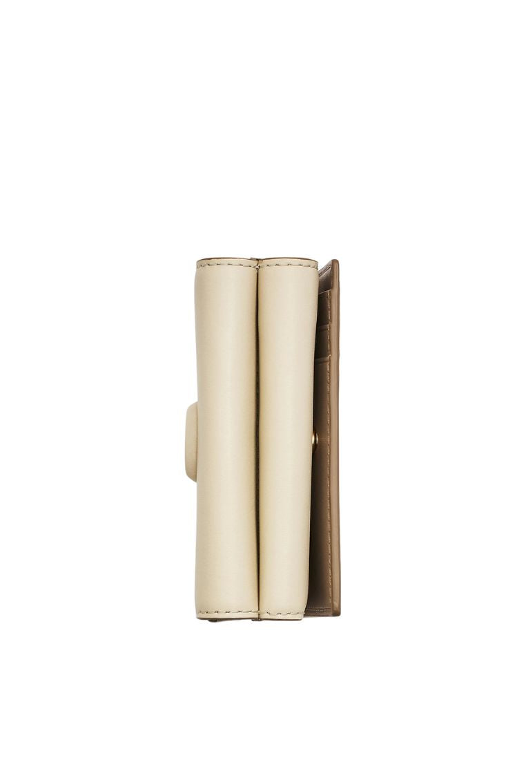 The Leather J Marc Trifold Wallet Cloud White