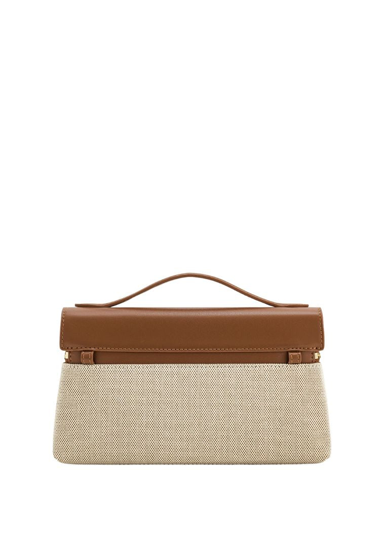Thea Top Handle Bag - Brown Canvas