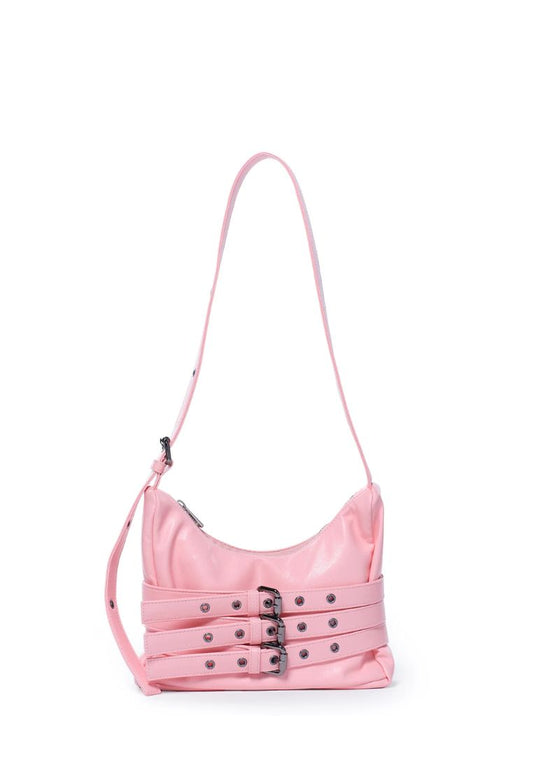 Trio Belt Mug Bag M Goat Pink