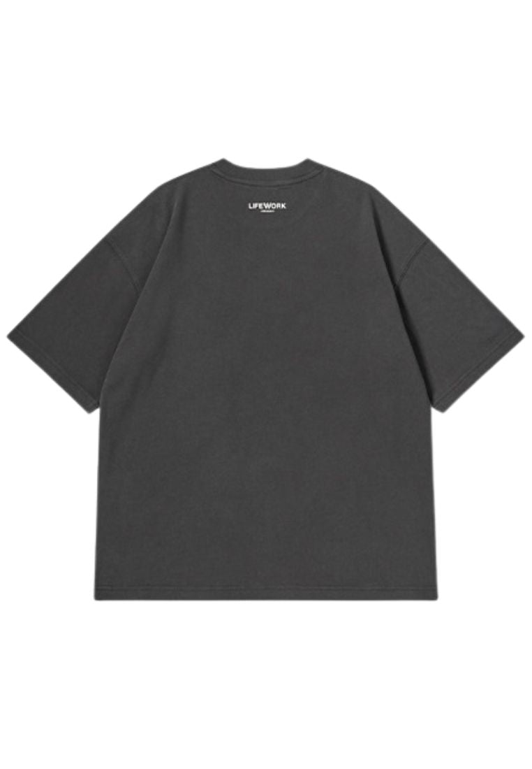 Silver Figure T-Shirt Charcoal Grey