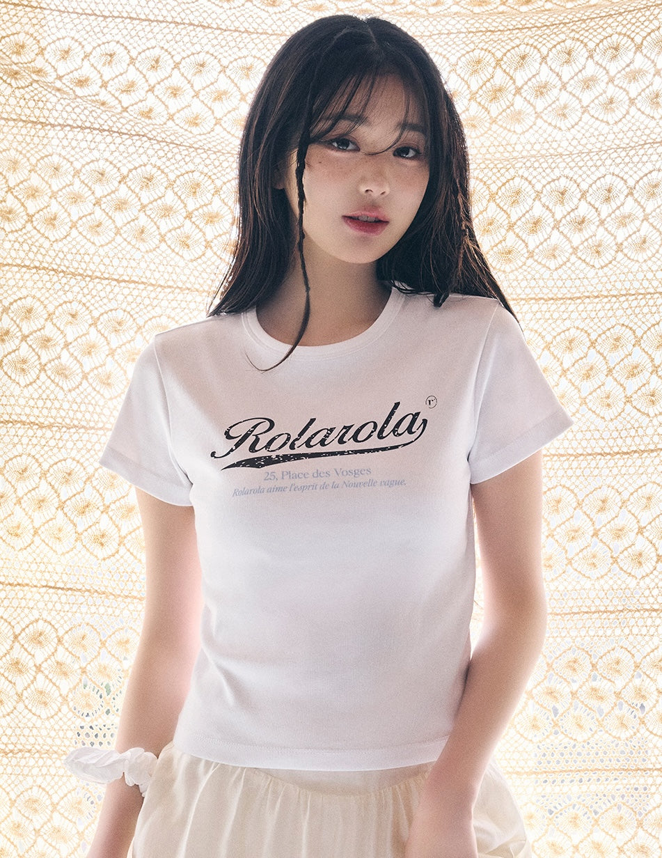 Vintage Crack Logo T-Shirt White