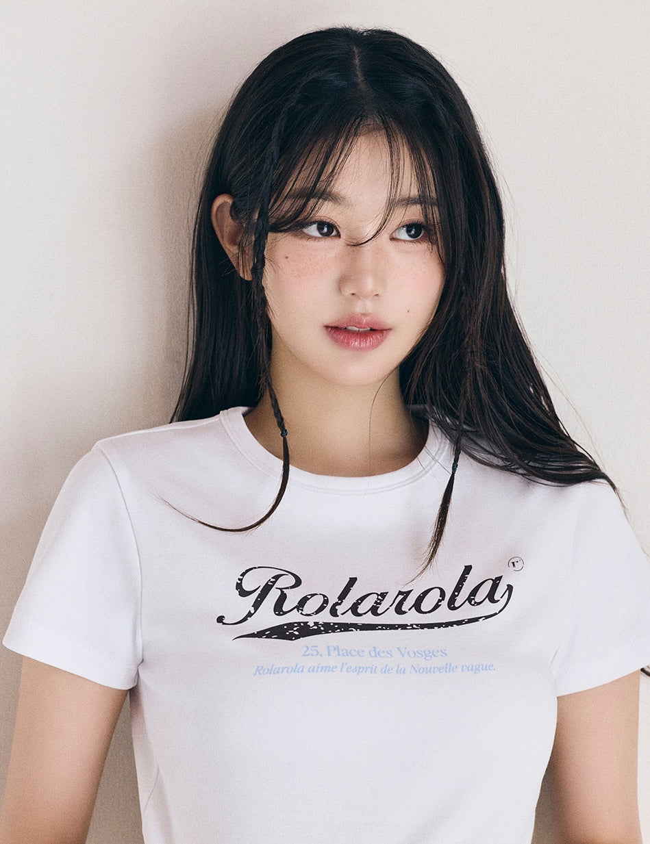 Vintage Crack Logo T-Shirt White