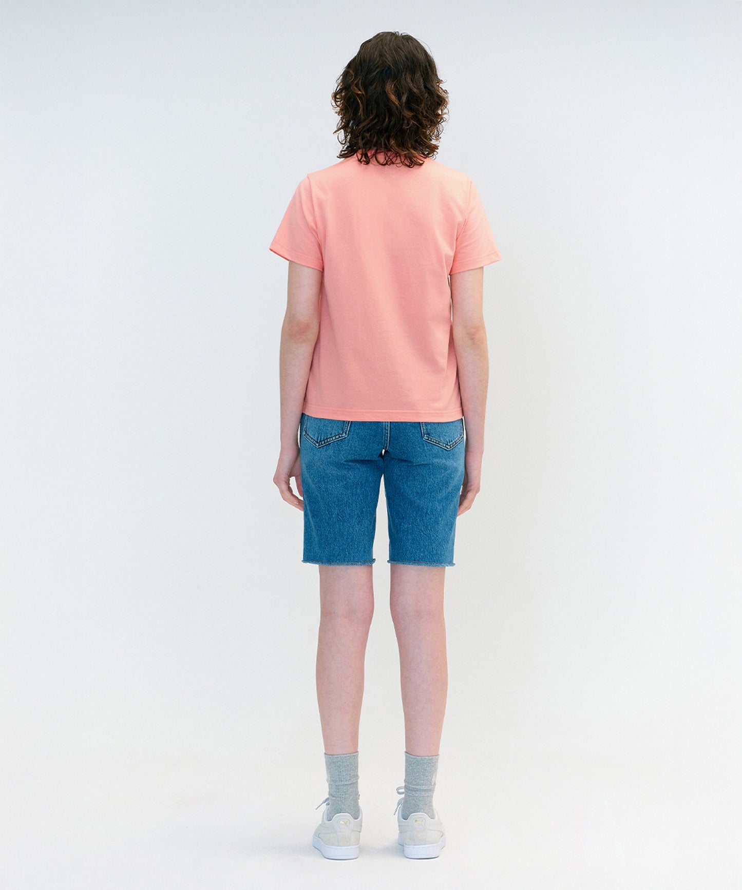 W CLASSIC LOGO TEE coral pink