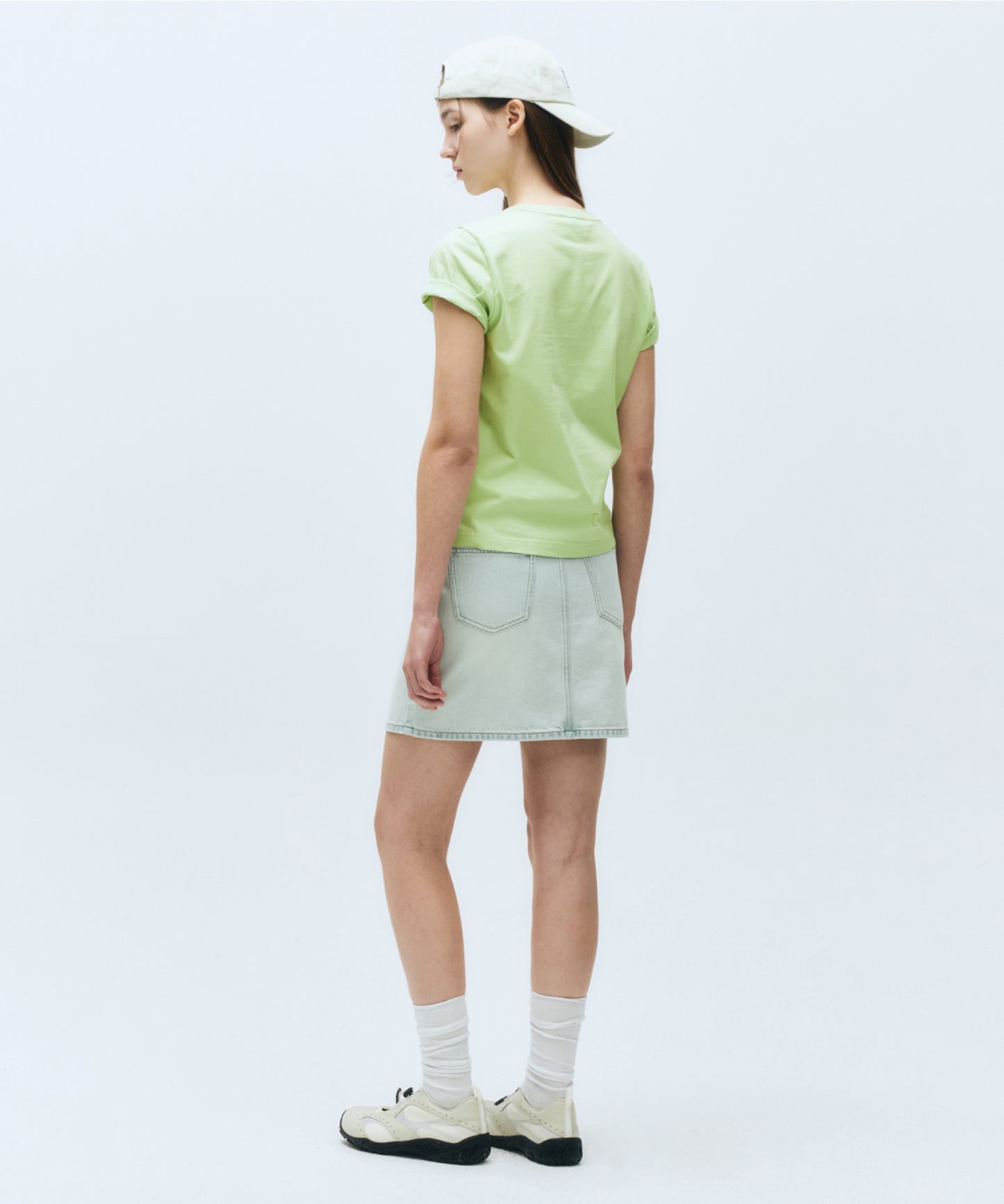 W CLASSIC LOGO TEE light green