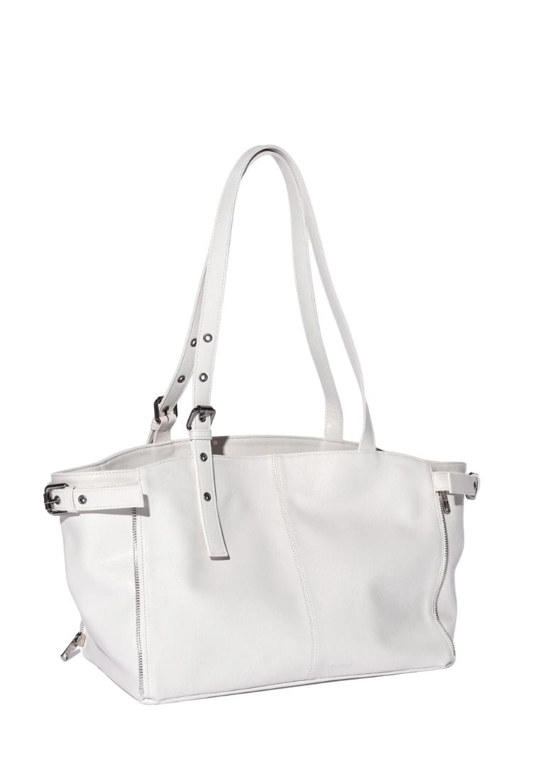 Zipper Shopper M Goat Cream