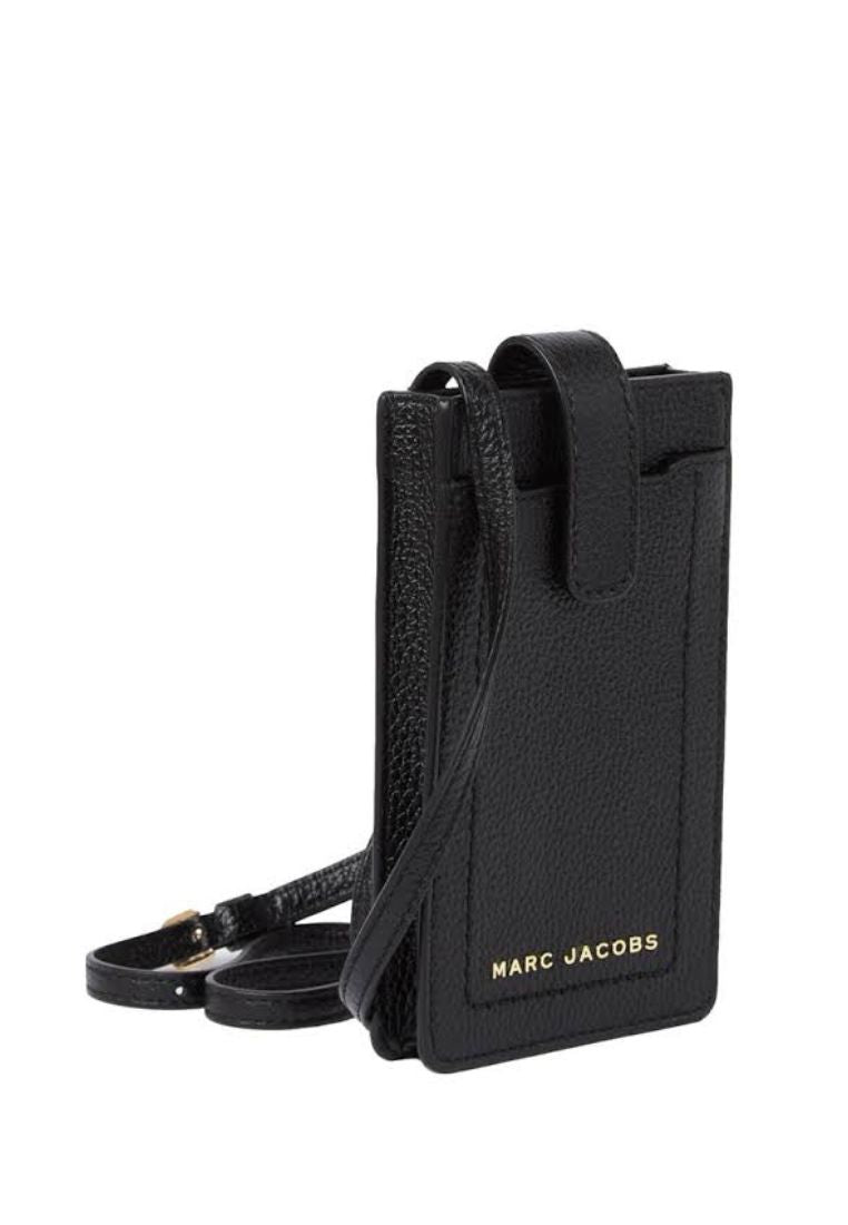 Groove Leather Phone Crossbody Black