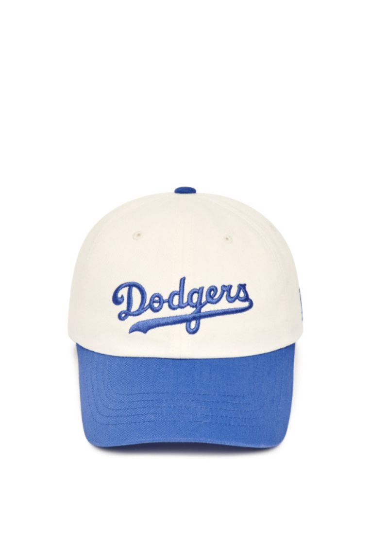 Cursive Color Block Unstructured Ball Cap Los Angeles Dodgers Blue