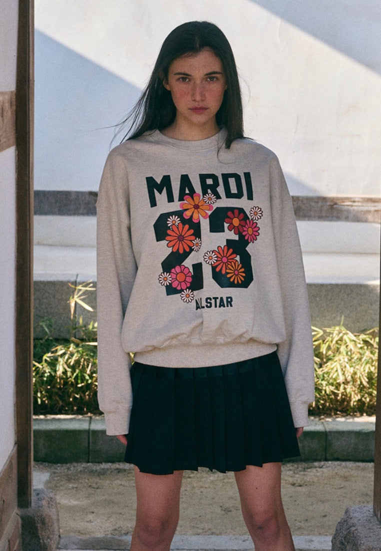 Sweatshirt Numero 23 Oatmeal Black
