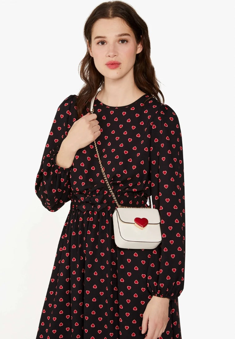 Heart Hardware Micro Flap Crossbody Meringue Multi