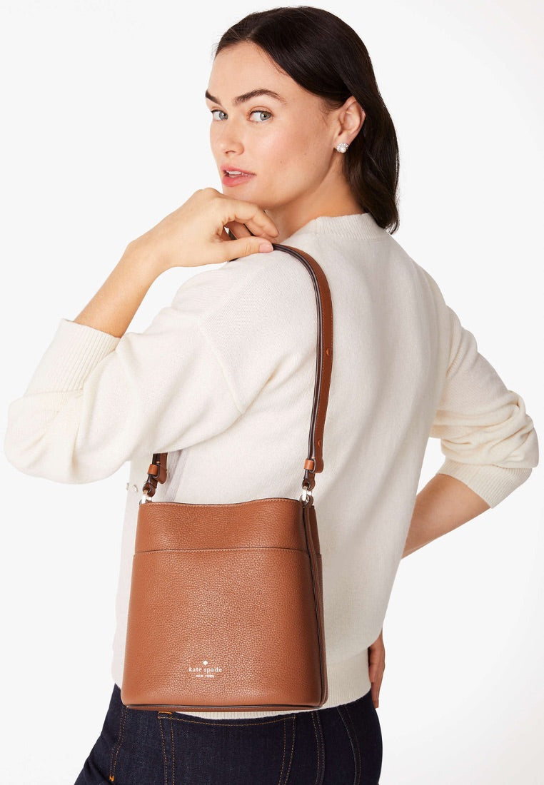 Leila Small Bucket Bag Warm Gingerbread